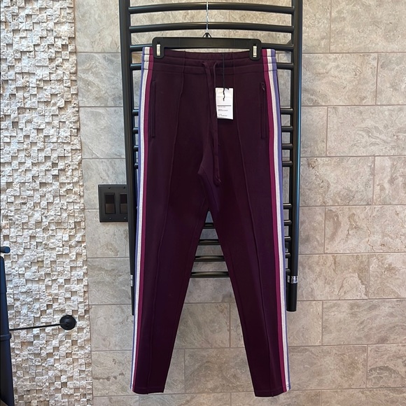 Isabel Marant Pants - NWT Isabel Marrant Etoile Burgundy Track Pants with Stripes
